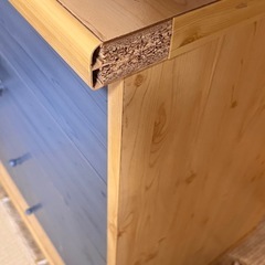 青色の収納棚  4段 重量感あり！の画像