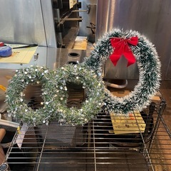 【引き取り限定】中古品　　クリスマスツリー&リースセットの画像