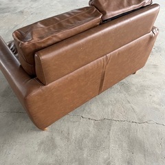 2人がけ.おしゃれ.ソファー.レザーの画像