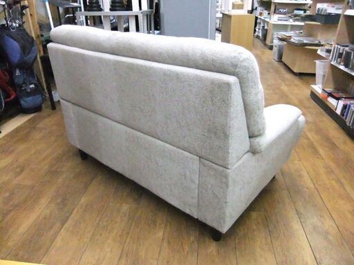 2人掛けソファ 布製 幅139㎝ 長椅子 ソファー ファブリック ベージュ系 2P 札幌市厚別区 厚別店