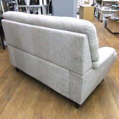 2人掛けソファ 布製 幅139㎝ 長椅子 ソファー ファブリック ベージュ系 2P 札幌市厚別区 厚別店の画像