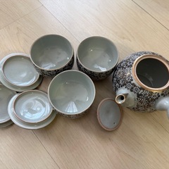 九谷焼　九谷玉峰 急須 湯呑み セットの画像