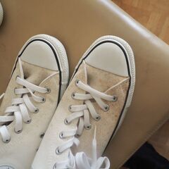 バスケットシューズ、コンバース、サイズ２７、先端は皮、２の画像