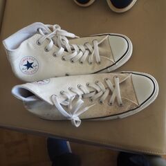 バスケットシューズ、コンバース、サイズ２７、先端は皮、２の画像