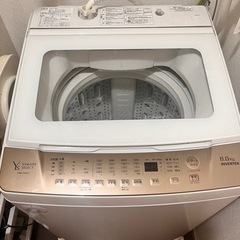 ヤマダセレクト洗濯機8kg2022年製の画像