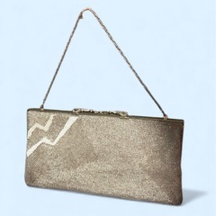 「LaMooci ビーズクラッチバッグ 高級の画像