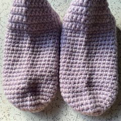 ハンドメイド手編みルームソックスの画像