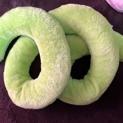 TOFT UN022 purple 黄緑　うねうね おもちゃ ぬいぐるみの画像
