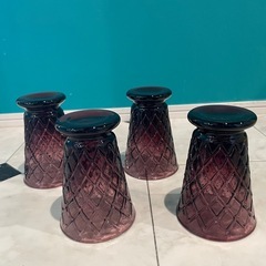 お取引き中☻お洒落　カフェ　グラス 4個の画像