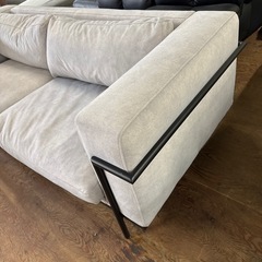 ボックスフレーム ファブリック ソファ　の画像