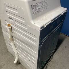 【大容量】SANYO AQUA 9.0kgドラム式洗濯乾燥機 AWD-AQ380-L(W) 通電確認済み 人気 早い者勝ち 引取歓迎 配送OKの画像