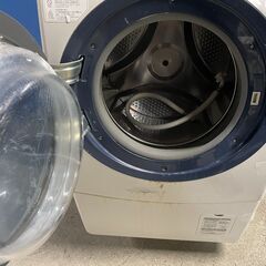 【大容量】SANYO AQUA 9.0kgドラム式洗濯乾燥機 AWD-AQ380-L(W) 通電確認済み 人気 早い者勝ち 引取歓迎 配送OKの画像