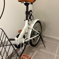 折りたたみ自転車「ギア六段階付」の画像