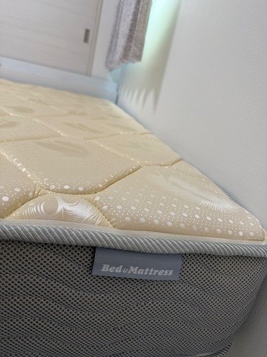 美品 ダブルサイズ ポケットコイルマットレス bed＆mattress 引取限定