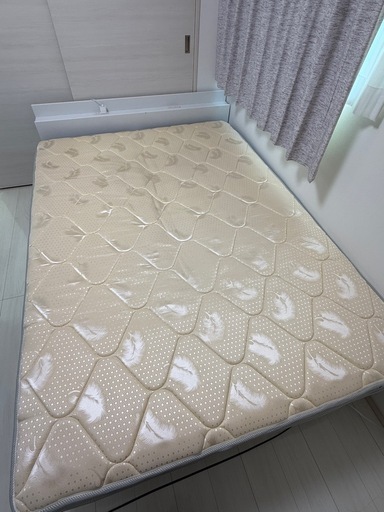 美品 ダブルサイズ ポケットコイルマットレス bed＆mattress 引取限定