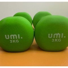 Amazonブランド Umi. ネオプレンダンベル 3kg × 2個セット 1000円の画像