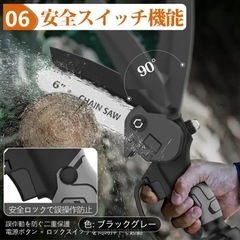 【新品未使用】ワイヤレス　チェンソー　電動ノコギリの画像
