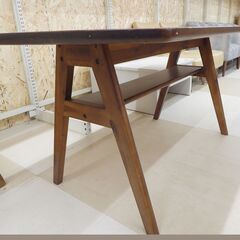 unico ウニコ  ダイニングテーブル SWELLA(スウェラ)　W1400 ダークブラウン /札幌市清田区の画像