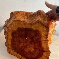 一本の木を刳り抜いた籠の画像