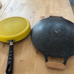 お値下げしました。フライパンと両手グリルの画像
