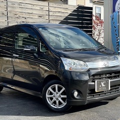 安心の総額表示！車検9年11月11日ダイハツムーヴカスタムXリミテッドそのまま乗って帰れます！禁煙車バックモニターTVナビ！エコアイドル純正アルミホイールの画像