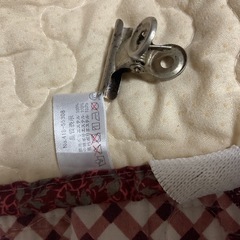 ☺️ワイドW   敷パッド 150✖️208cm 白や紫のタイル柄の画像