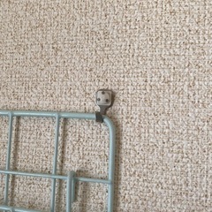 賃貸でも使える　ワイヤーウォール収納ラック（フック・バスケット付き）の画像