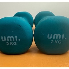 Amazonブランド Umi. ネオプレンダンベル 2kg × 2個セット 500円の画像