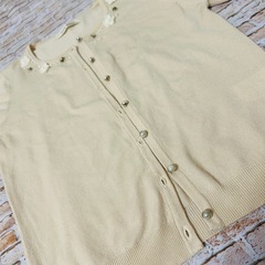 【美品・MISCH MASCH 】ビージュ付き　カーディガンとインナー　Mサイズの画像