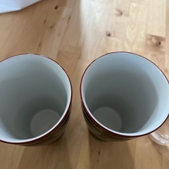 お値下げしました。湯呑み2点とグラス2点の画像