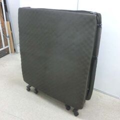 折りたたみベッド リクライニング マット幅93cm シングル メッシュ生地 ブラウン 折り畳み 折畳 シングルベッド 札幌市 西野店の画像