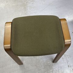 ニトリ リューク 木製スツール 椅子 チェア コンパクト ミニ ブラウン  札幌市手稲区の画像