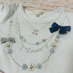 【any FAM・まとめ売り・2点セット】ネックレス風　ロンT 長袖　110の画像