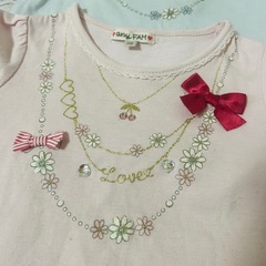 【any FAM・まとめ売り・2点セット】ネックレス風　ロンT 長袖　110の画像