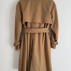 ウール×カシミヤ トレンチコート 日本製 キャメル サイズ36の画像