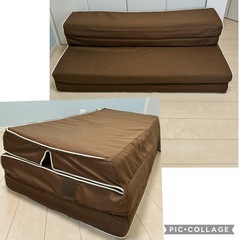 ニトリ　　ソファになるマットレス　ダブルの画像