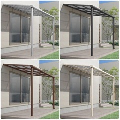 テラス屋根　洗濯物干し　LIXIL スピーネF型　外構　新築　リフォーム　EXたくみ　　施工費税込み　松山市の画像