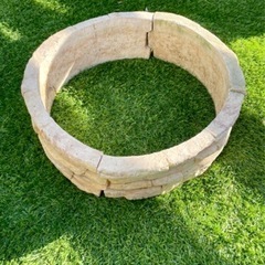 円型花壇ブロックの画像