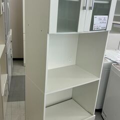 ★リユースのサカイ千葉中央店★  食器棚 ホワイト H175×D38×W60 クリーニング済み TC5795の画像