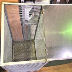  ◆屋外用ダストBOX◆ ゴミステーション ゴミ保管庫 メッシュゴミ収集庫 ステンレス扉 の画像
