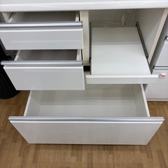 【ドリーム川西店御来店限定】☆ジモティー見たよ♪割引☆ニトリ　2枚扉食器棚　クリーニング済み 【2125560000038044】の画像