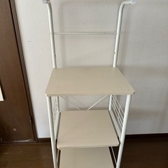 ニトリ キッチンラック 白の画像