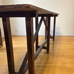 決まりました！VINTAGE ウッドテーブル アンティーク平台 作業台 木製の画像