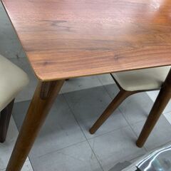 ★リユースのサカイ千葉中央店★  ダイニングテーブルセット ブラウン H70×D80×W150 クリーニング済み TC5799の画像