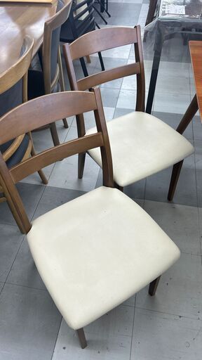 ★リユースのサカイ千葉中央店★  ダイニングテーブルセット ブラウン H70×D80×W150 クリーニング済み TC5799