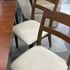 ★リユースのサカイ千葉中央店★  ダイニングテーブルセット ブラウン H70×D80×W150 クリーニング済み TC5799の画像