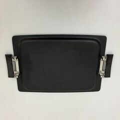 stp-3645　烏城印　ホットプレート　足付き　焼付総仕上げ　鉄板　バーベキュー　長方形　平面　ビフテキ　オイル焼き　焼きそばの画像