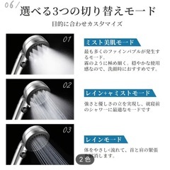 【新品未使用】ナノマイクロバブル シャワーヘッドの画像