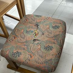 ★リユースのサカイ千葉中央店★  ダイニングテーブルセット ブラウン H57×D80×W140 クリーニング済み TC5802の画像