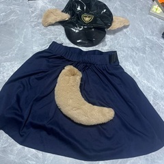 クリアストーン 犬ポリス 帽子＆スカートの画像